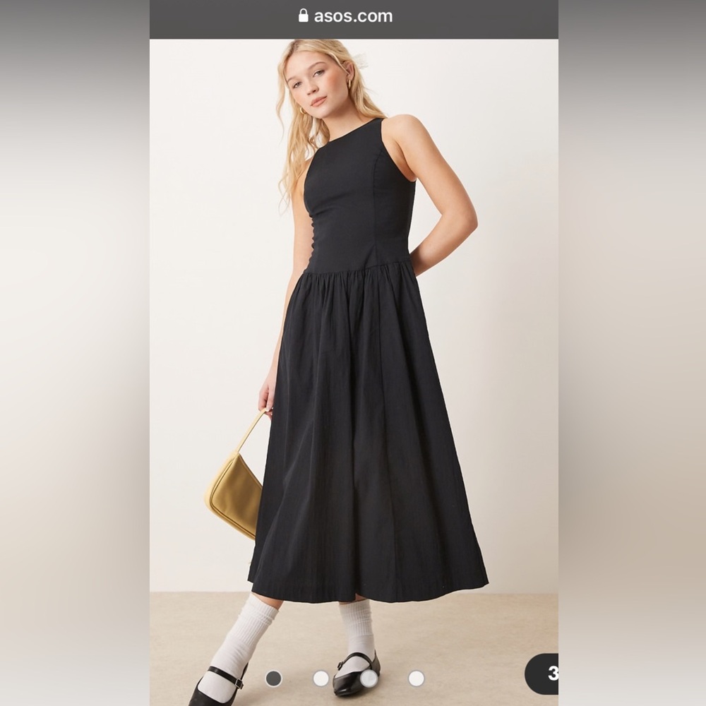 NWT Abercrombie Drop Waist Midi Dress